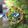 Stained Glass Suncatcher Cardinal Hummingbird Kingfisher Double Side Acrylic Panel Window Hanging Decor Ornament Bird Lover Gift