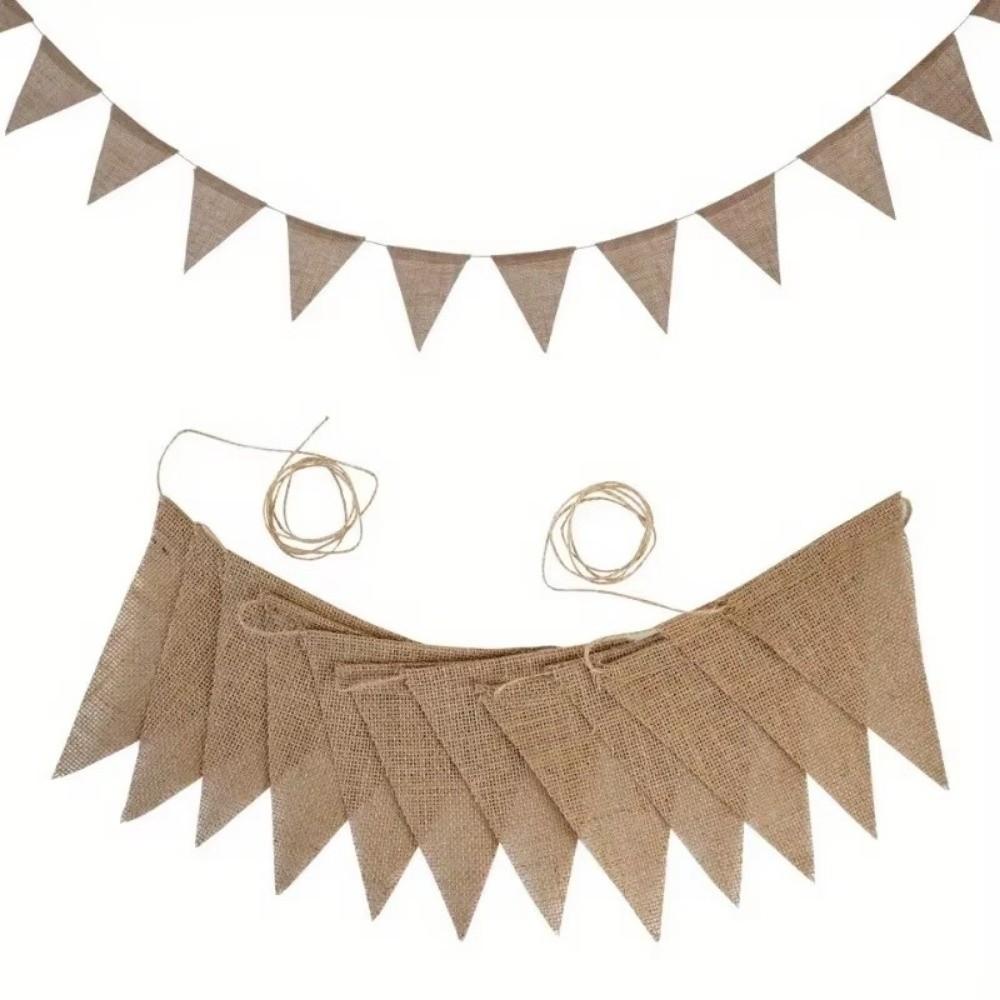 Triangles Pennant Flags Multicolor Photo Prop Banners Birthday Linen Banner Home Baby Shower