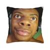 Funny Anchor Ishowspeed Square Pillowcases Polyester Sofa Cushion Case Cool Decorative Throw Pillow Case 40*40
