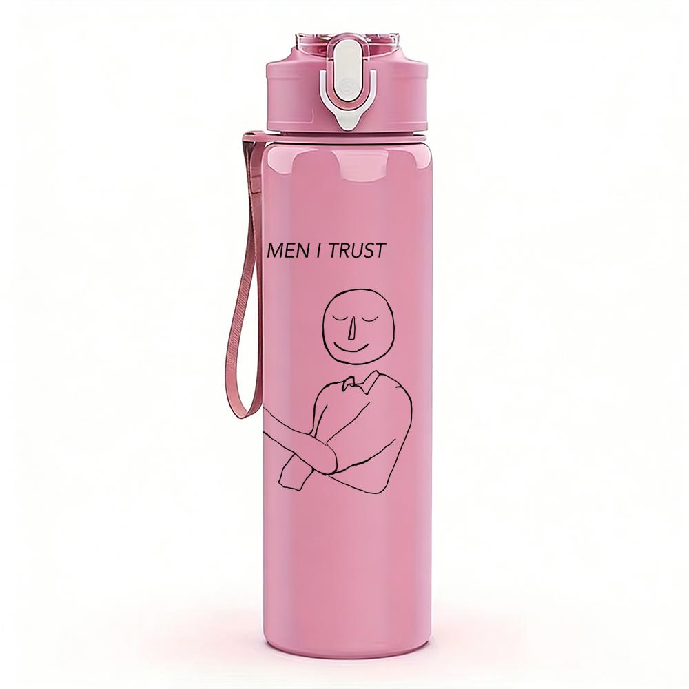 1PC Baby Kid Minimalist Line Sketch Print 750ml Portable Sports Water Bottle Leakproof Gym Outdoor Travel Drink Cup