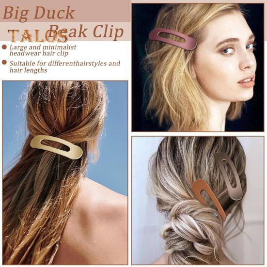 6/8 шт. женские заколки для волос плоские шпильки прочные не застревающие декоративные заколки-краб простые в использовании аксессуары для волос