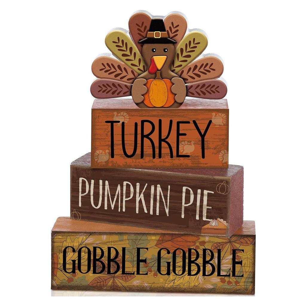 4Pcs Football Table Decorations Football Tiered Tray Decor Sport Game Centerpiece Sign Decorative Rugby Stack Block Gift for Fans Club Tailgate