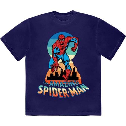 Marvel Comics Unisex Adult The Amazing Spiderman Keyhole T-Shirt