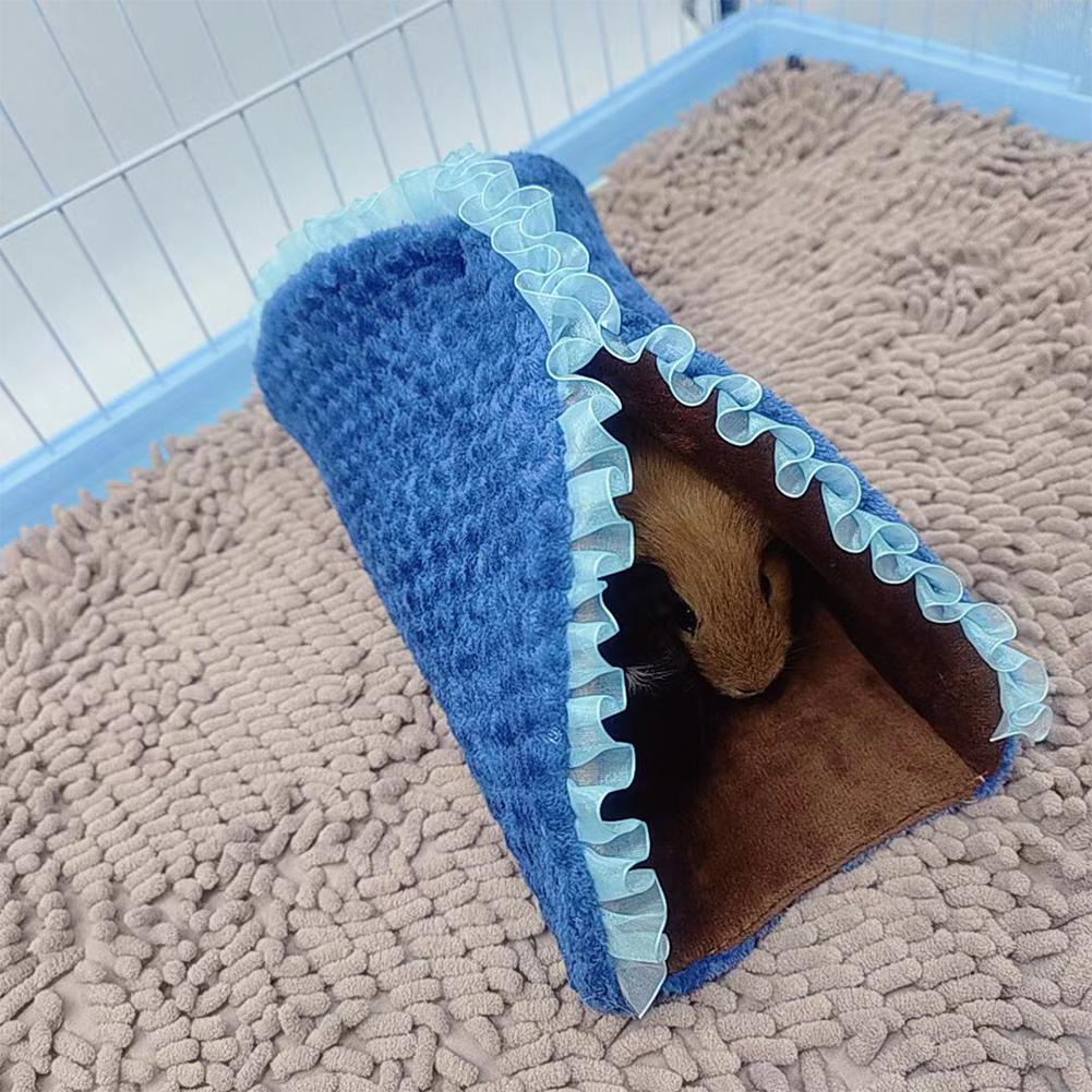 Guinea Pig Tunnel Washable Semi-Enclosed Guinea Pig Hideout Hide Tube Habitat Pet Supplies For Chinchilla Hamsters rabbit