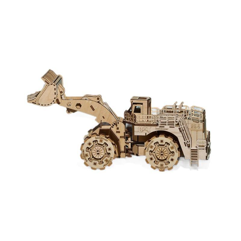 3D Three-dimensional Jigsaw Puzzle Forklift Simulation Three-dimensional Model Ornaments Puzzle Wooden Puzzle Children's Early Education Toys