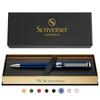 Scriveiner Ballpoint Finest Chrome Schmidt Black Best Ballpoint Pen Gift Perfect for Offices Professional Executive Nice Designer Pen, Finish, Refill,