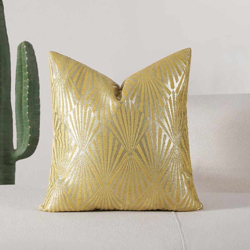 Simple Silver Fan Flower Pillow Cover Pillow Cushion Cushion Cover