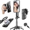 ARIAKE P15C Selfie Multifunctional Smartphone Smartphone Smartphone Tripod with Remote and Cold Compatible with iPhone and Ideal for and Live