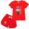 Labbrub Cartoon Printed Kids' Suit - Fashionable and Versatile Simple Cartoon Pattern Breathable Wearing Comfortable Prints