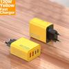 120 Вт сверхбыстрое зарядное устройство 4 порта USB C PD быстрая зарядка USB 3.0 Type C EU US Plug зарядное устройство для сотового телефона смартфона