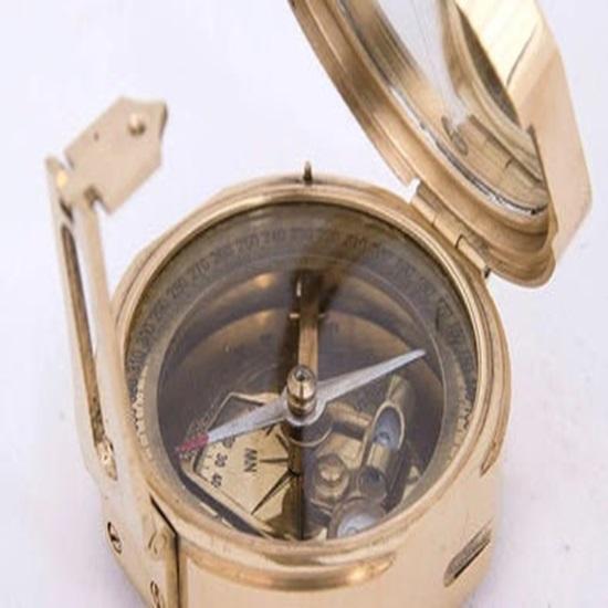 8,89 см Компас из латуни с зеркалом Компас Brunton Деревянная шкатулка