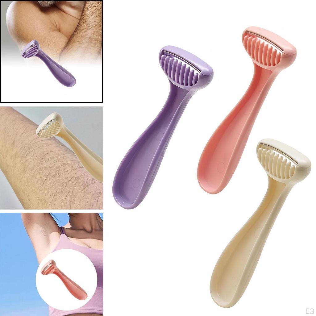 Инструмент для удаления волос на теле, практичный триммер для подмышек, лица, спины, фиолетовый