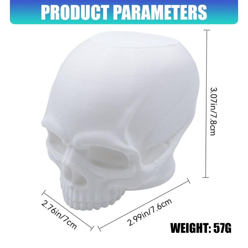 Skull Head Cover 50mm Universal Rubber Ball Cover Trailer Hitch Ball Cap for Trailer Caravans Truck Car