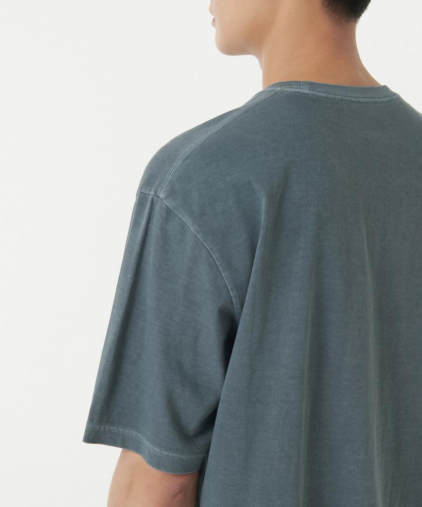 MUSINSA STANDARD Pigment Relaxed Crew Neck T-Shirt [Peacock Blue]
