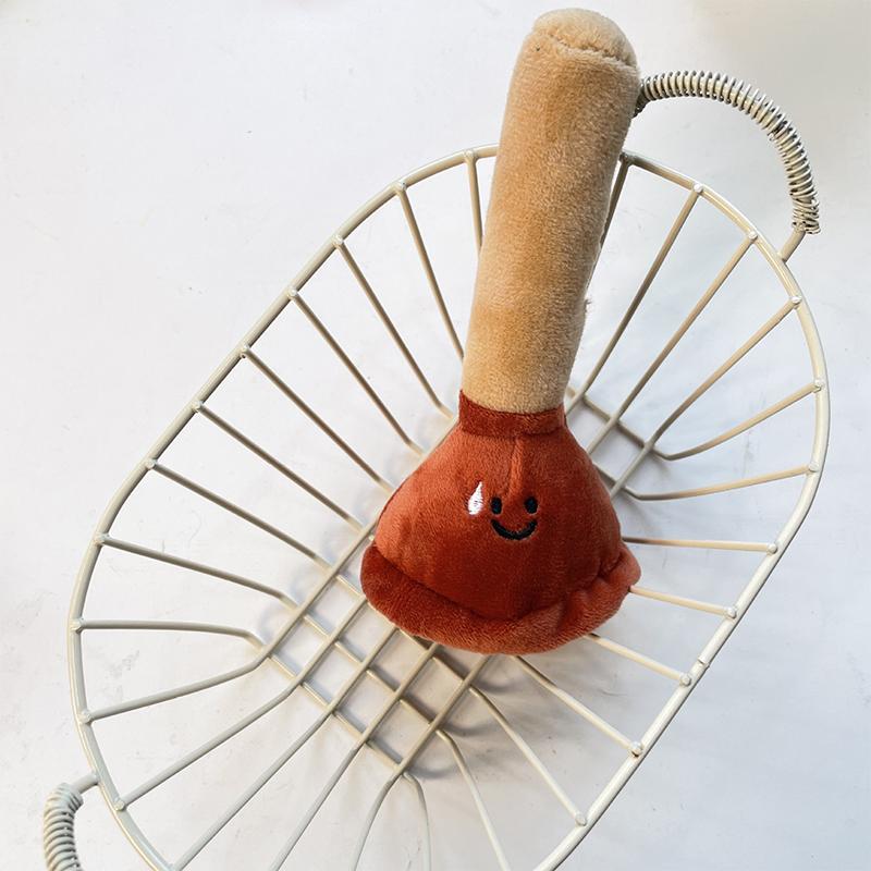 Пробка для туалета, плюшевая кукла, брелок, мультяшный туалетный вантуз, наполнитель, мягкие куклы, брелок, кулон, рюкзак, подвески, сумка, декор, подарки