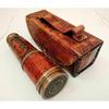Антикварный латунный телескоп Морской Навигационный Винтажный Кожаный Пиратский Подзорная Труба