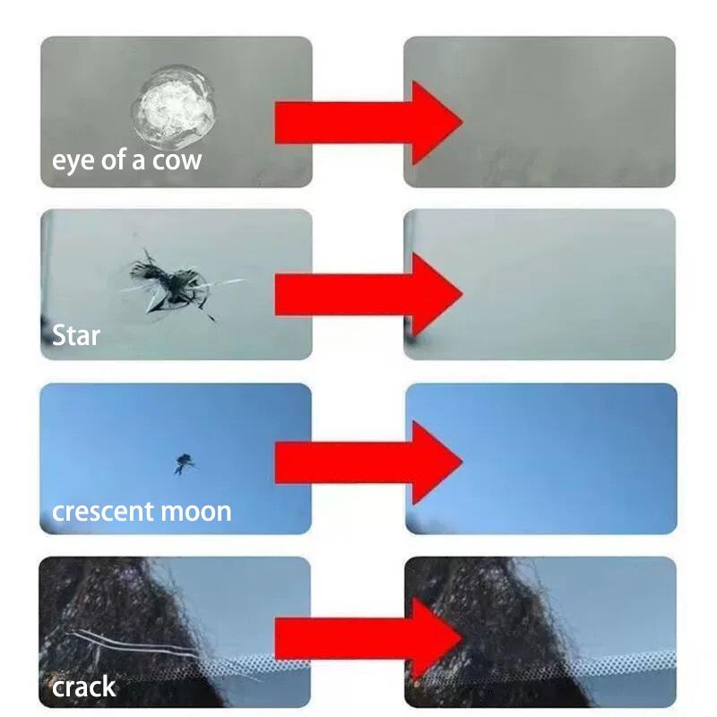 Ремонт автомобильного стекла Набор для удаления трещин на окне Устранение царапин Автомобиль Грузовик Мотоциклы Разбитый Ремонт Восстановление трещин на лобовом стекле