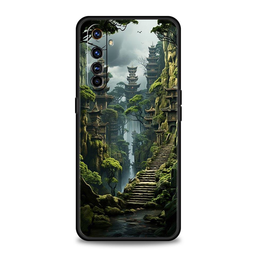 Чехол для телефона Realme GT Neo 2 3 3T 5 Для Realme 12 11 5G 10 9 8 5G 7 6 GT5 GT3 GT2 Pro Plus C21 C11 C25 C35 Обложка Искусство Пейзаж