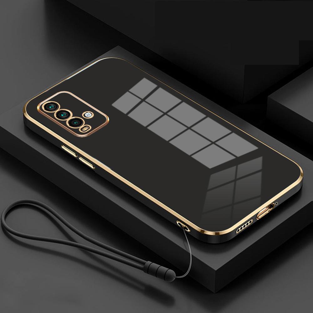 Для Xiaomi Redmi Note 9 чехол Luxury Square Plating M2003J15SC, M2003J15SG чехол для телефона противоударный силиконовый чехол-накладка Fundas