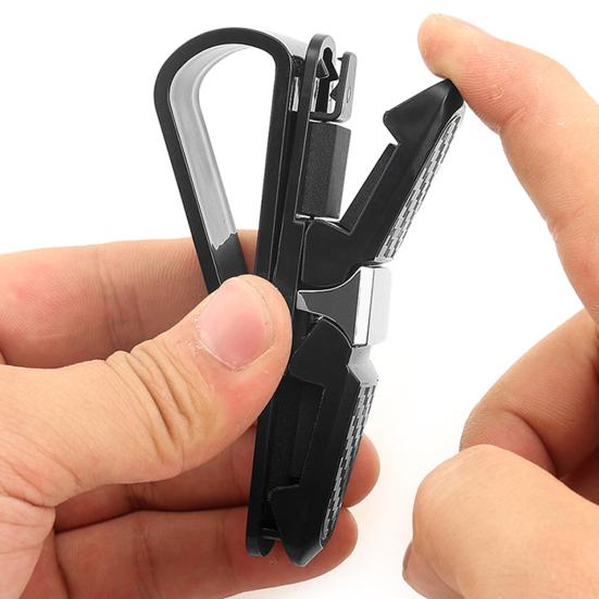 Солнцезащитный козырек для автомобильных солнцезащитных очков, держатель для карточек, вращающийся на 180 градусов, универсальный, простой в установке держатель для автомобильных солнцезащитных очков с зажимом для билетной карты