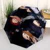 1 PC Automatic Folding Umbrella - Jujutsu Kaisen Pattern Portable Foldable Design With 8 Ribs Christmas Birthday Gifts