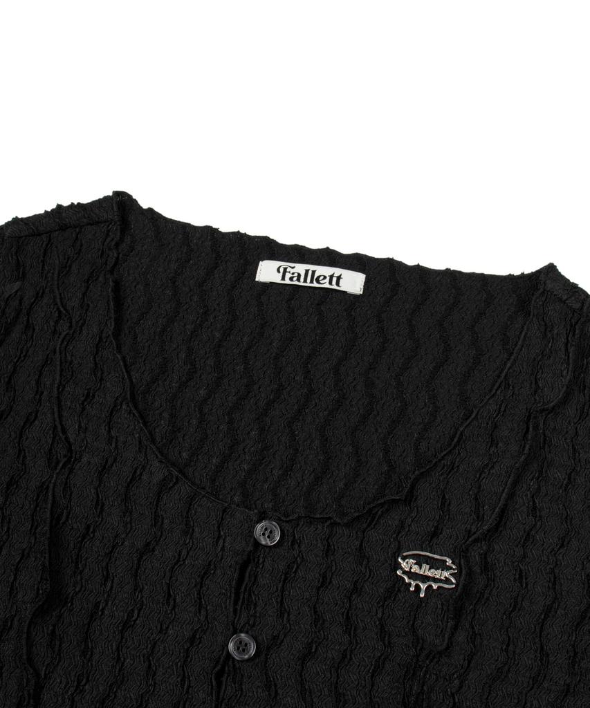 FALLETT Interlock Button Top Black