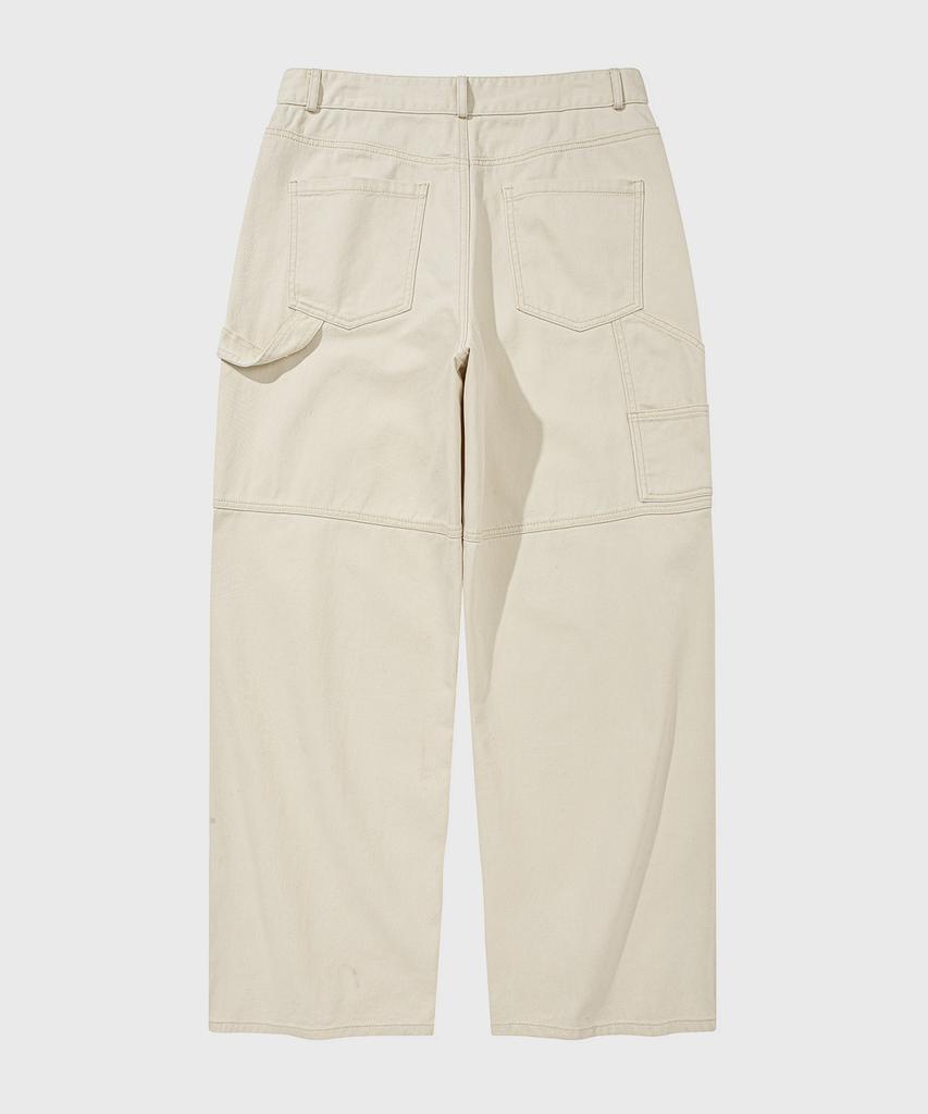 KIIMUIR Garment-Washed Carpenter Pants_Ecru