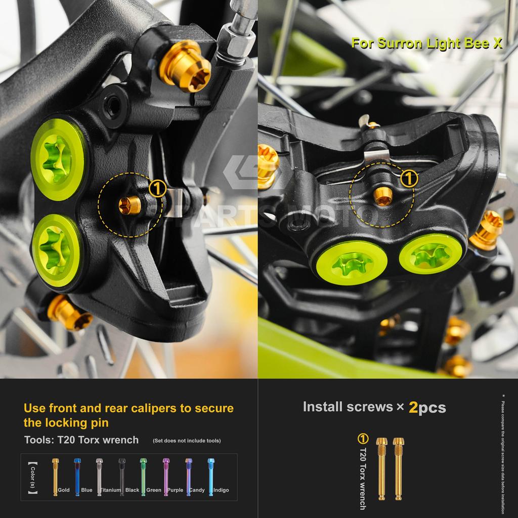 Motorcycle Refit For Surron Light Bee X 2025 model  titanium alloy Screw Complete vehicle