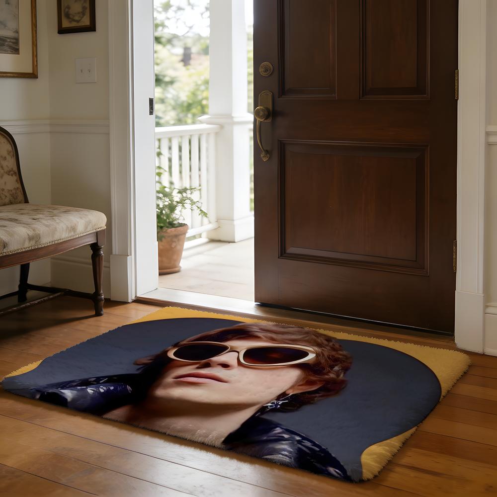 OOg Buda Russia Rapper Floor Mat Soft Flannel Absorbent Mat Non-Slip Rug Home Bedroom Bathroom