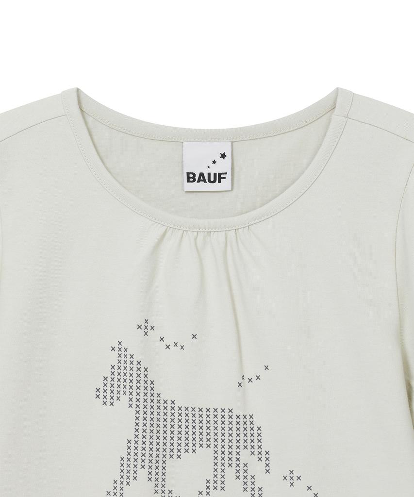 Футболка с принтом BAUF Horse Logo [Пыльный мятный]