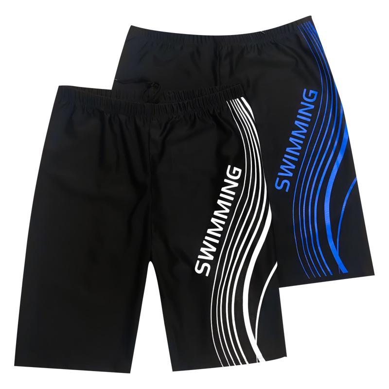 Мужские быстросохнущие плавки-шорты длиной до колена для пляжа и бассейна