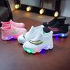 LED Light Socks Shoes Boys and Girls Light Shoes Autumn and Summer New Breathable Fly Knitting Sports Shoes Feather Luminous Shoes