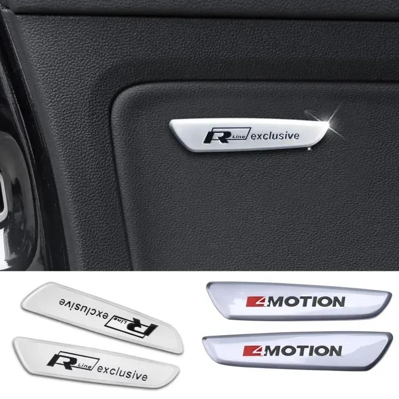 OPQ1 VW 2026 Hot Metal for Volkswagen VW R Line 4MOTION Logo Passat Tiguan Polo Golf Touran Jetta Car Door Panel Sticker Fender Side