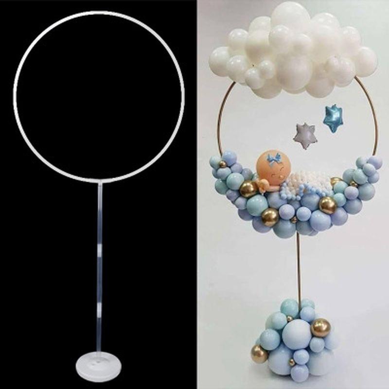 163x73cm Circle Balloon Arch Frame Balloons Stand Holder Kit Wedding Decorations Balloon Birthday Party Baby Shower Balloon Decor