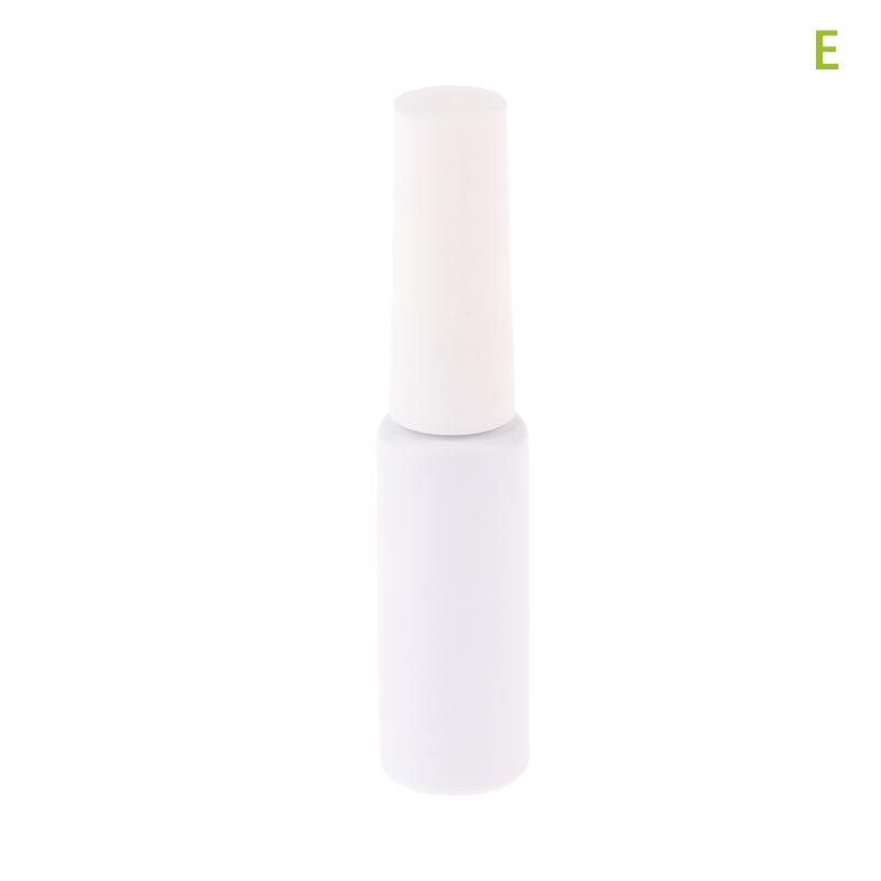 8/10/12/15Ml Empty Glass Nail Gel Bottle Matt White Filling Nail Polish Glue Sealing Basic Oils Light-Resistant Good Storage