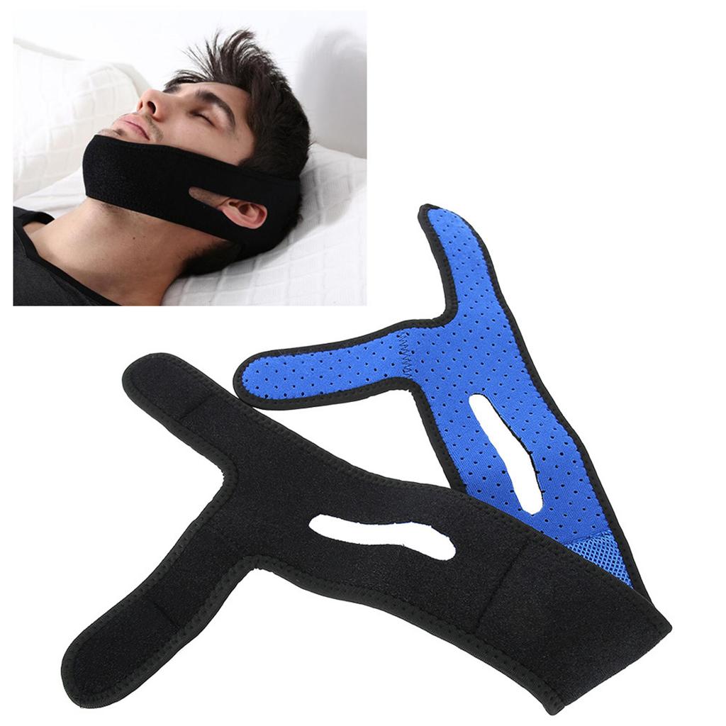 Unisex Sleeping Anti Snoring Stop Snoring Headband Jaw Support Facial Lifting Strap Belt