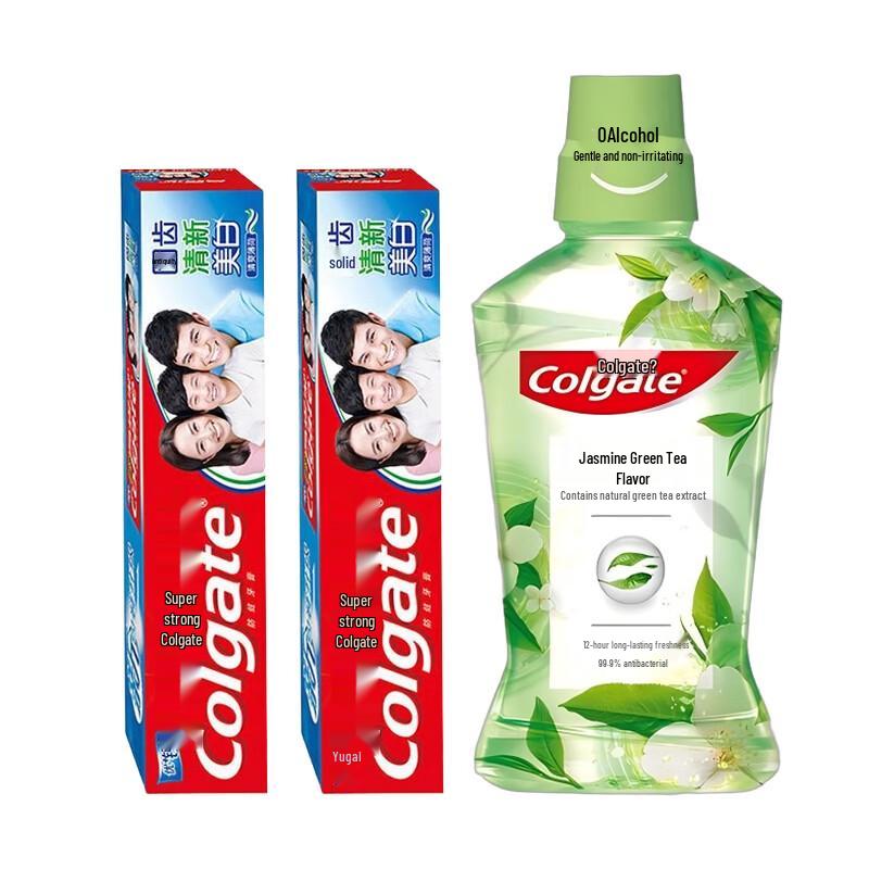 Colgate High Calcium Toothpaste & Jasmine Mouthwash Set