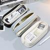 Dirt-resistant Pencil Case Double Layer Stationery Organizer Portable Pen Box  School Office