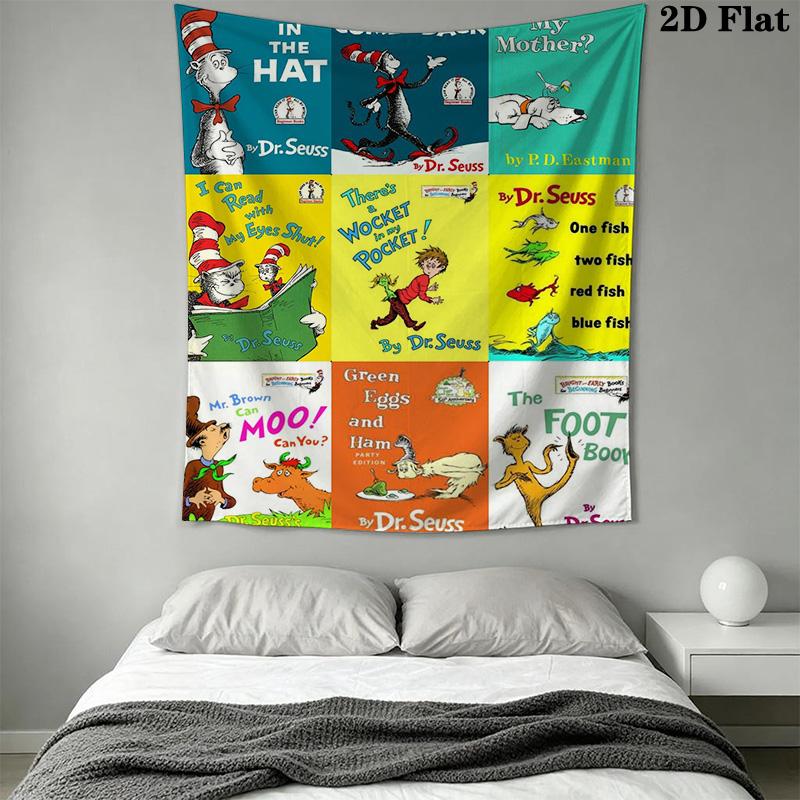 Dr.Seuss Pattern Home Decor Tapestry, Wall Hanging, Decorative RV Wall Cloth.MGT0918512