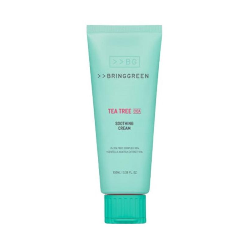 BRING GREEN Tea Tree Cica Soothing Cream Plus Intensive Calming Moisturizer 100ml