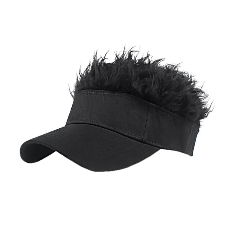 1 шт. бейсболка забавная кепка с козырьком интерес дышащая хип-хоп интегрированный тип солнцезащитная кепка парик