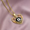 Турецкое ожерелье Lucky Evil Eye, женское 14 стильное ожерелье с голубыми глазами, женское очарование, эмалированное капельное масло, цепочка из нержавеющей стали, ювелирные изделия