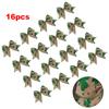 16PCS Cloth Christmas Bow Ties for Wreath and Desktop Use Holiday Decoration Set Suitable for Wall and Table Seasonal Displays