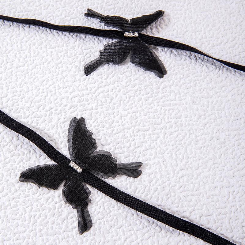 1PCS Sweet Cool Hot Girl Butterfly Flower Cross Thigh Chain Women's Jewelry Sexy High Elasticity Strap Leg Chain