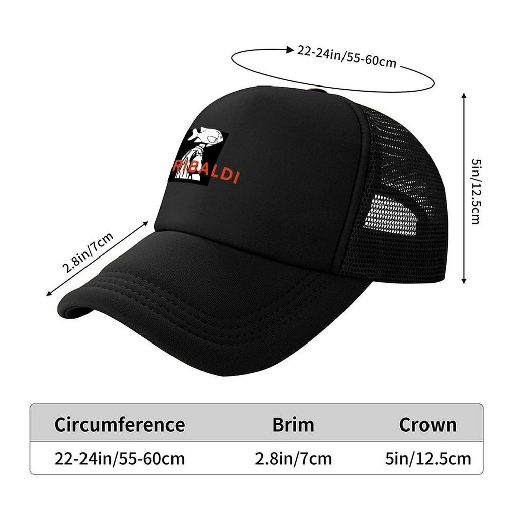 Garibaldi Band Logo Baseball Cap black mens big size hat beach hat fun hats Elegant Womens Hats Mens