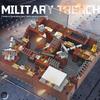 Высококачественный Мок Армейский стиль Высококачественный Тренч Высококачественное Строительство Высококачественные Блоки Высококачественный Военный Высококачественная База Высококачественный