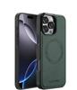 Кожаный Магнитный Чехол для Телефона для iPhone 17 Air 16 15 14 13 12 Pro 11 XS Max XR 8 7 Plus SE 17E 16E Чехол для Беспроводной Зарядки Etui