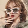 New Fashion Woman Brand Square Sunglasses Ladies Vintage Oversized Sun Glasses Female Big Frame Eyewear Uv400 Shades Glasses