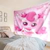 Pink Heartsping Fantasy World Tapestry, Unique Design Tapestry, Wall Decor for Bedroom,Livingroom, Playroom,Heartwarming Fan Holiday Gifts
