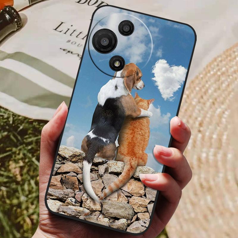 Covers For TCL 60 SE NxtPaper 5G Soft Case Cute Cat Print Silicone Cover for TCL 60SE NxtPaper 5G Case Full Protective Fundas